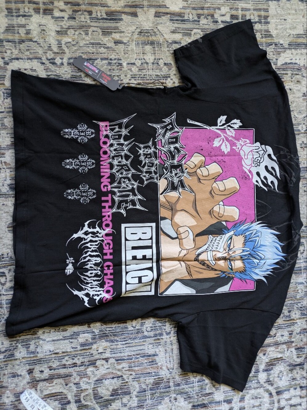 Civil Regime x Bleach Grimmjow American Classic Oversized Tee XXL NWT - Picture 6 of 9